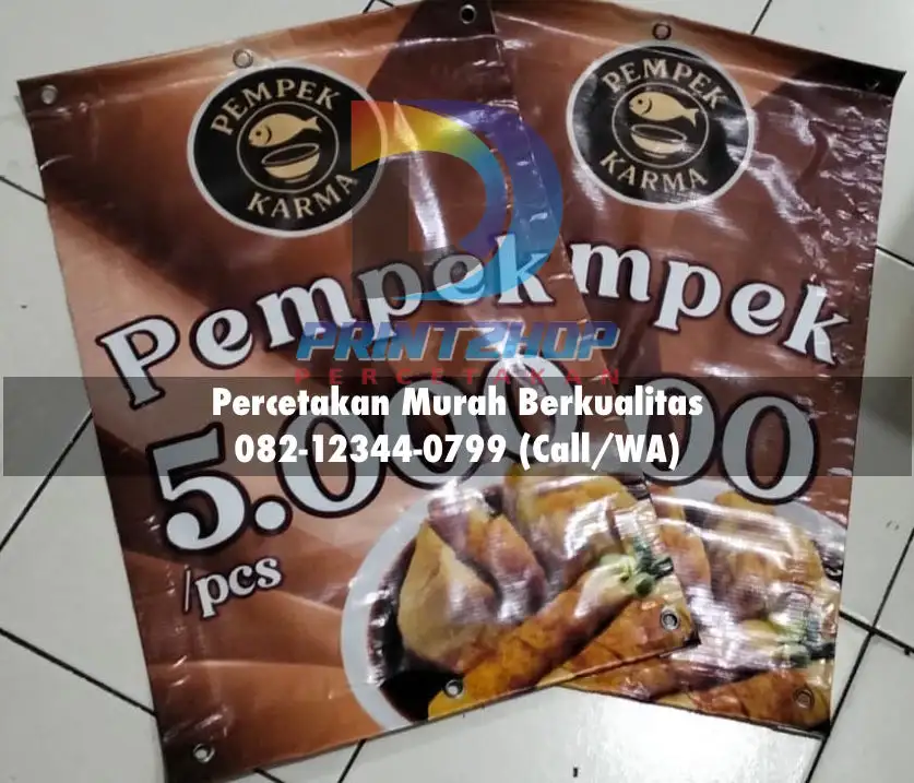 Cetak banner premium Flexi Jerman warna pekat dan tahan cuaca ekstrim
