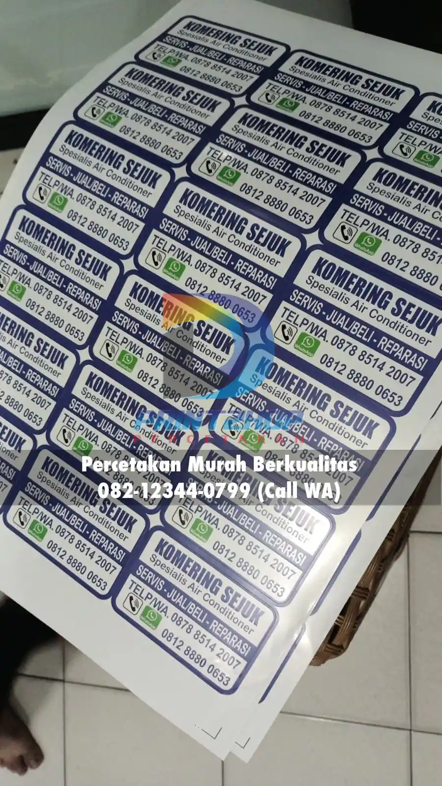 cetak stiker bekasi label produk