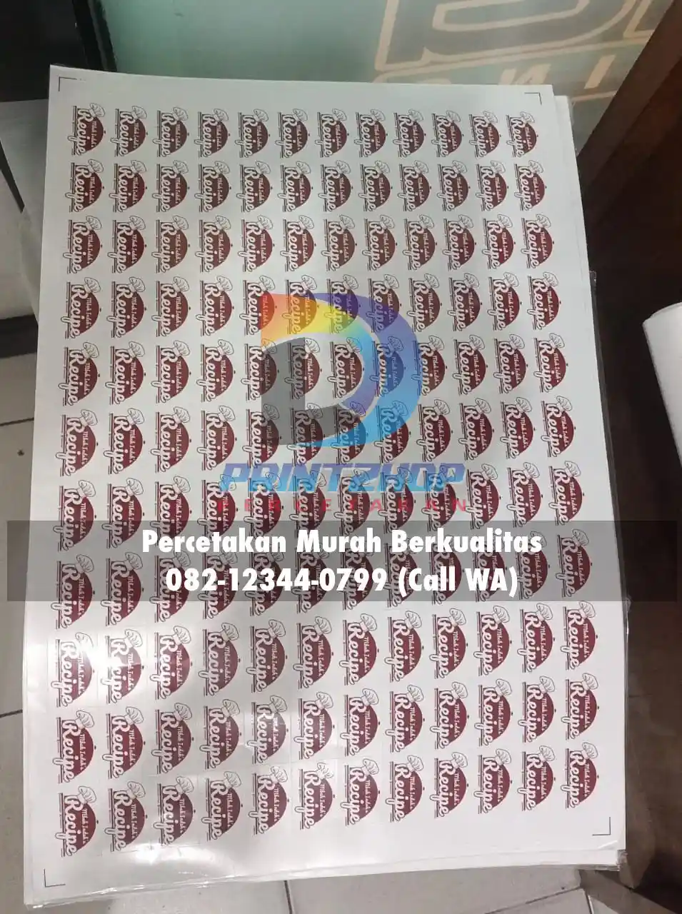 stiker logo brand usaha bekasi