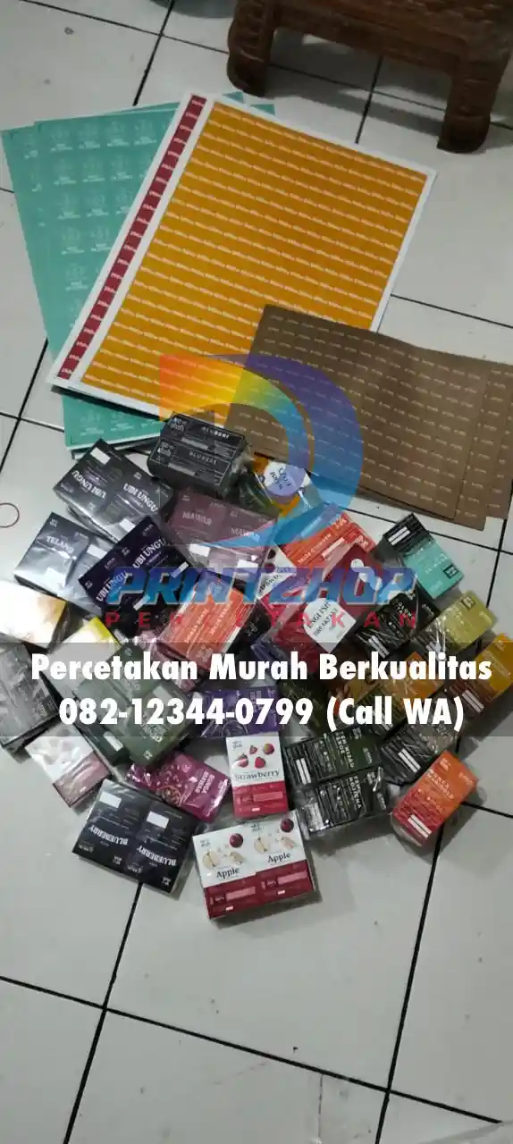 label kemasan minuman modern