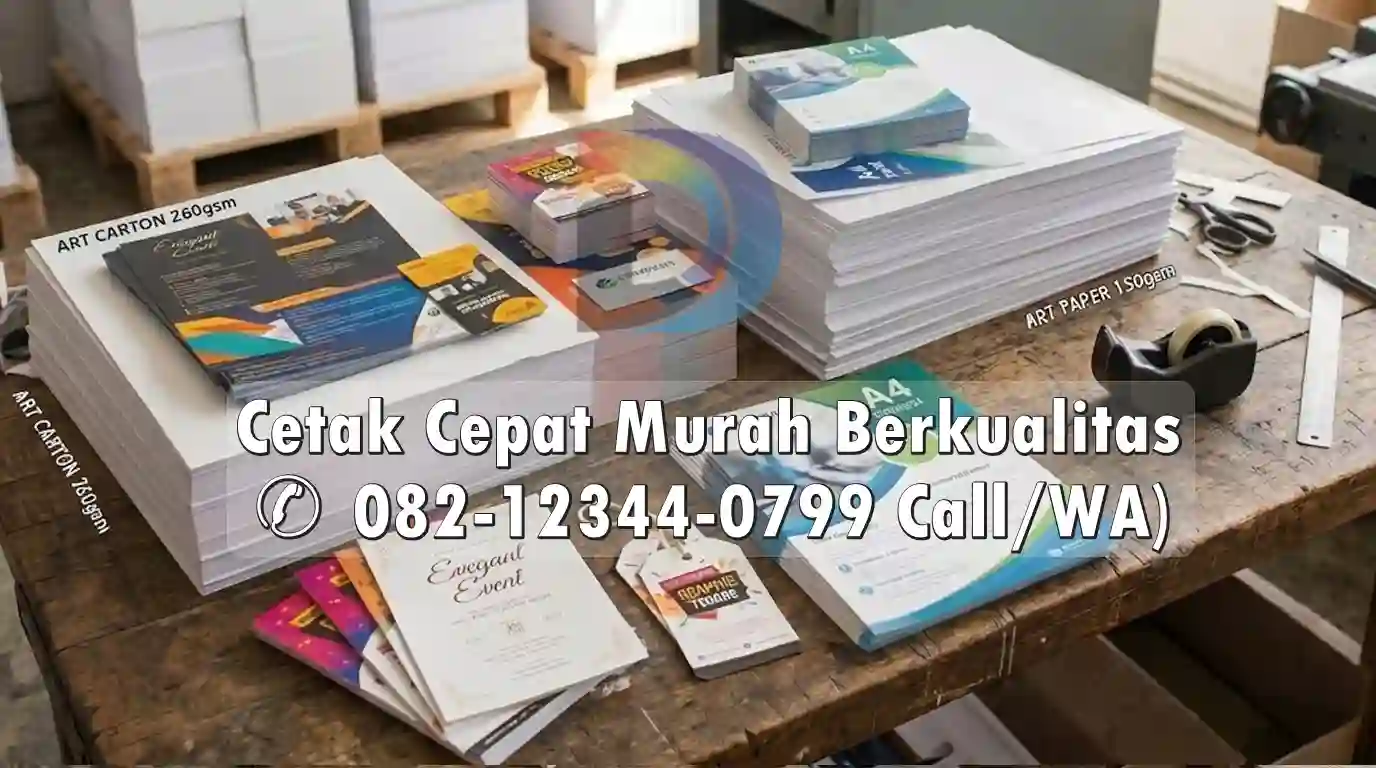 Pilihan kertas art paper dan art carton premium untuk cetak brosur