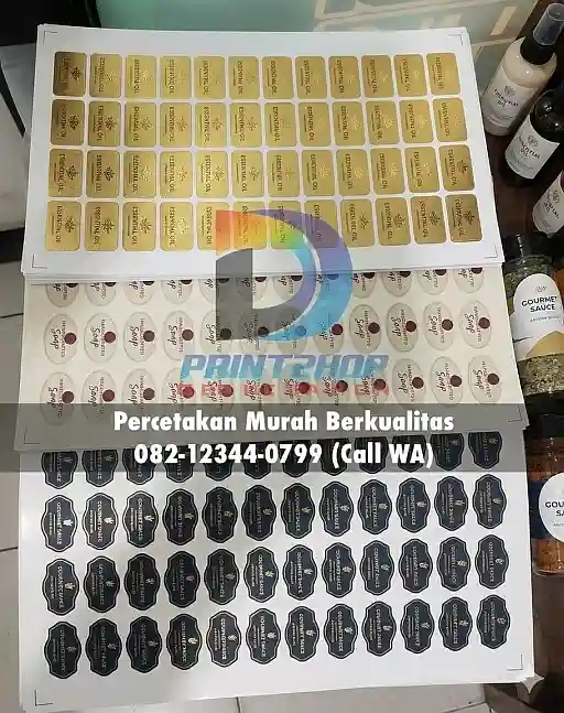 Label Vinyl Anti Air Untuk Label Kemasan Produk