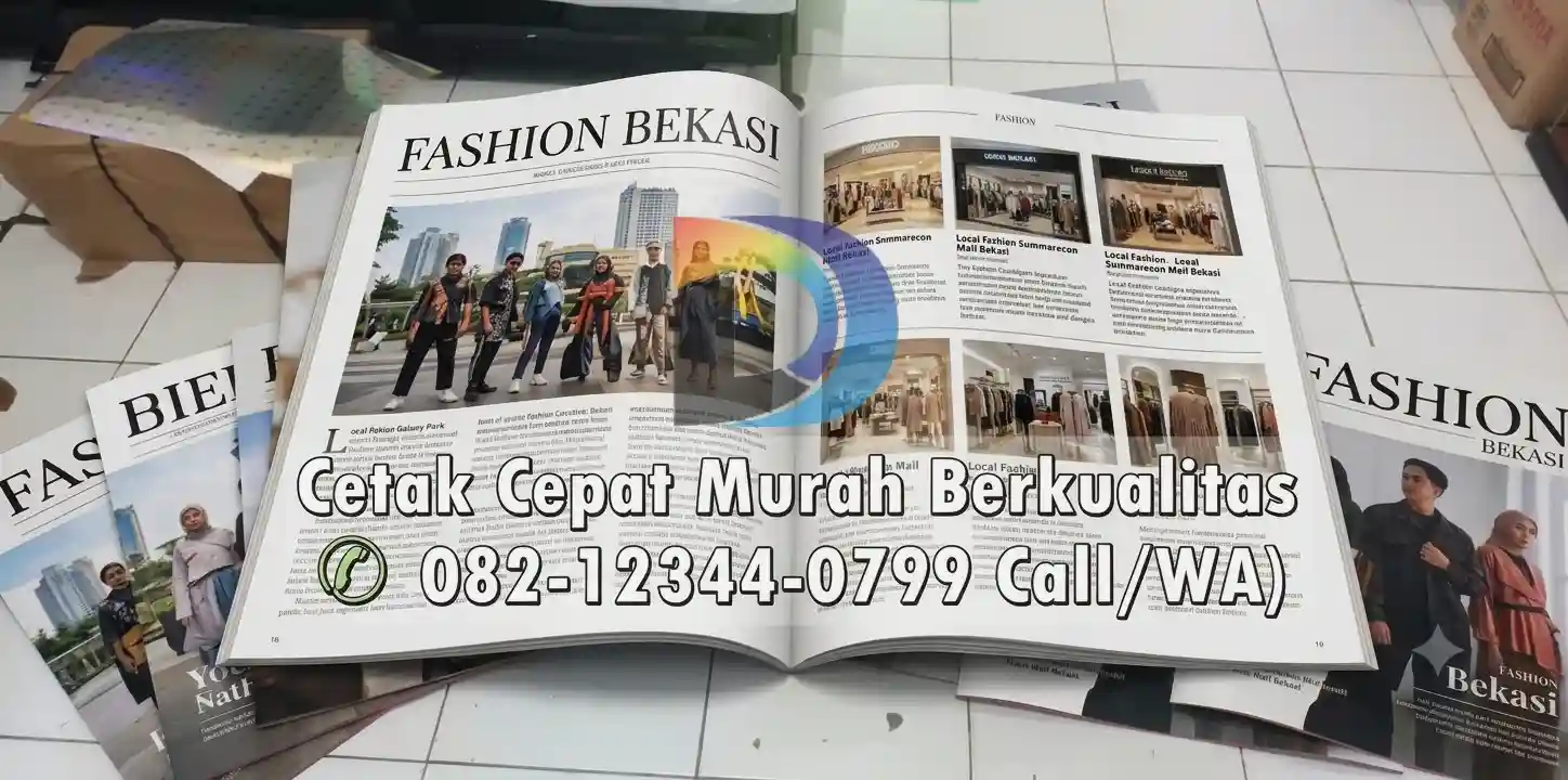 Jasa cetak majalah komunitas dan internal perusahaan di Bekasi