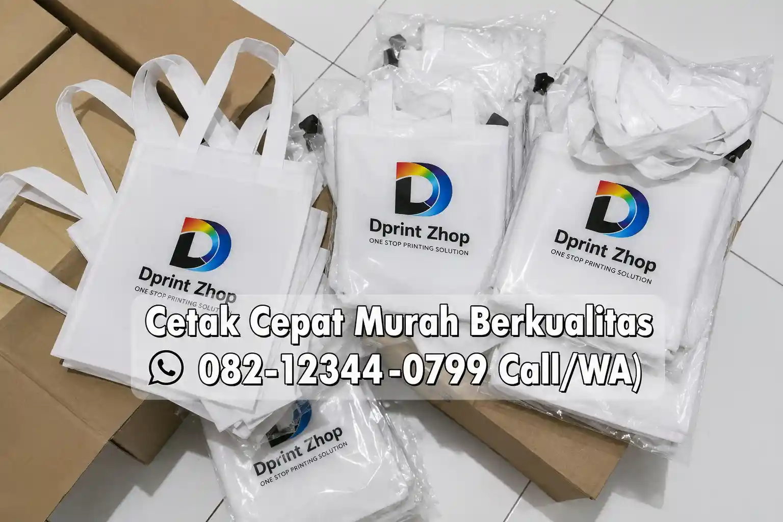 Cetak goodie bag kanvas premium cetak distro di Bekasi